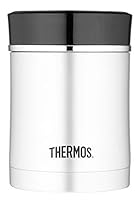 Thermos Sipp Vacuum Insulated Stainless Steel Food Jar, 470ml, Black, NS340BK4AUS