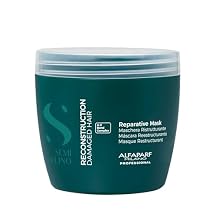 ALFAPARF MILANO Semi di Lino Reconstruction Bond Repair Hair Mask - Reparative Treatment for Colored, Bleached, or Damaged Hair - For Medium to Thick Hair - Strengthens - Color Safe