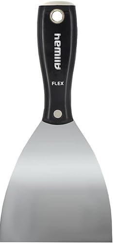 ALLWAY NX4F Ergonomic Grip Flex Smooth Curved Taping Knife, 4"