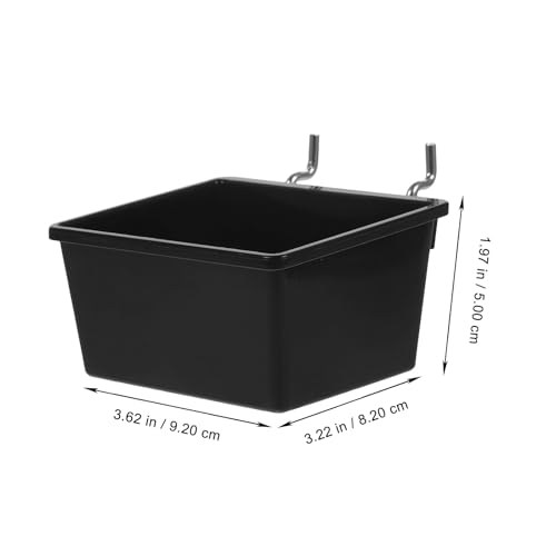 Miniatura 7 de Sosoport Cajas De Almacenamiento Para Panel Perforado 5 Unidades Negras 90x80x45 Mm Organizador De Herramientas Compacto Resistente Para Garaje Y Taller