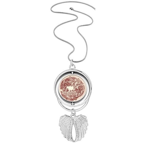 Collier deux phénix chinois ailes d'ange : votre talisman de renaissance