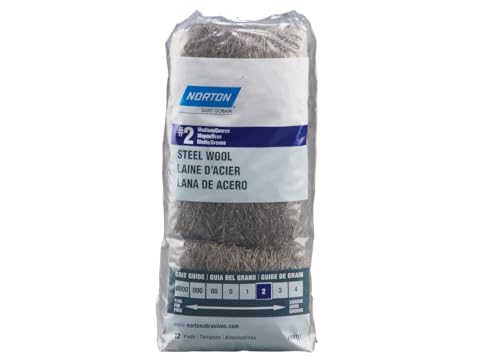 Norton 68117#2 Medium/Coarse Grit Steel Wool 12 Count