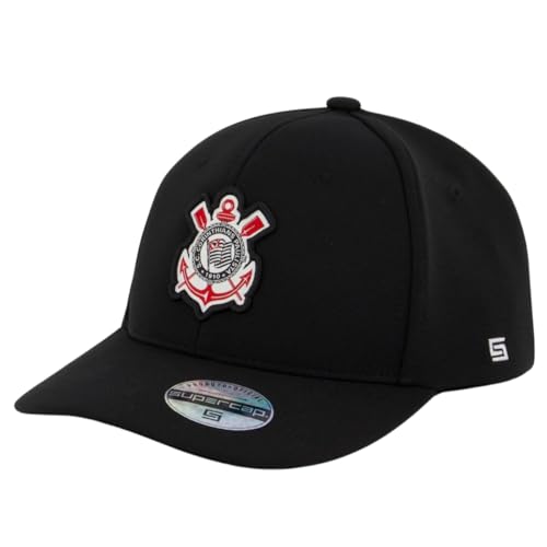 Boné Corinthians Patch Bordado Frontal e Lateral Licenciado
