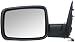 OE Replacement Dodge Pickup Driver Side Mirror Outside Rear View (Partslink Number CH1320304)