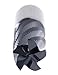 Accusize Industrial Tools Standard Tooth M42 8% Cobalt Tialn Roughing End Mill, 1'' Diameter, 1'' Shank Diameter, 3'' Flt Length, 1102-0031