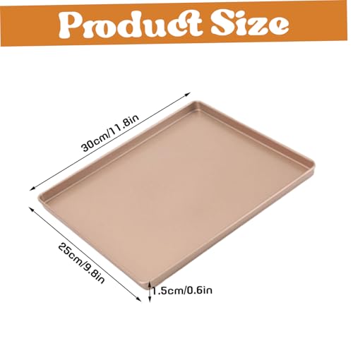 Bandeja para hornear de acero al carbono resistente con revestimiento grueso de oro rosa 6