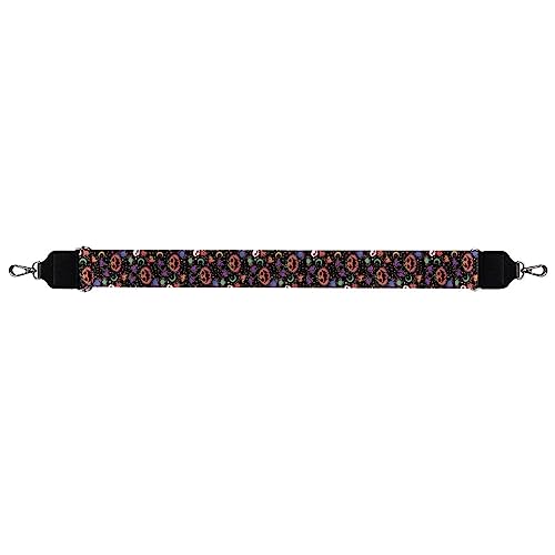 Image of Wide Bag Straps Replacement Crossbody Halloween Pumpkins Guitar Straps for Handbags /Purses /Messenger /Duffel Bags Backpack Straps Replacement Adjustable Length from 30 inch to 50.3 inch