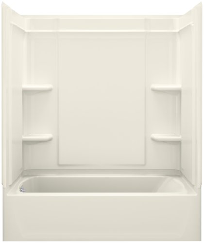 STERLING, a KOHLER Company 71320110-96 Ensemble 33.25-in X 60.25-in X 76.25-in Bathtub and Shower Kit with Left Hand Drain, Biscuit STERLING, a KOHLER Company 71320110-96 Ensemble 33.25-in X 60.25-in X 76.25-in Bathtub and Shower Kit with Left Hand Drain, Biscuit