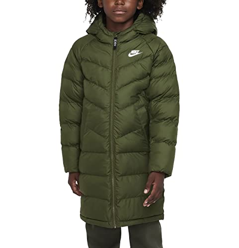 Nike Synth Kids Parka Wintermantel (XL, Green/White)