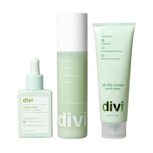Divi Air Dry Bundle | Scalp Serum, Air Dry Cream & Leave-In Conditioner
