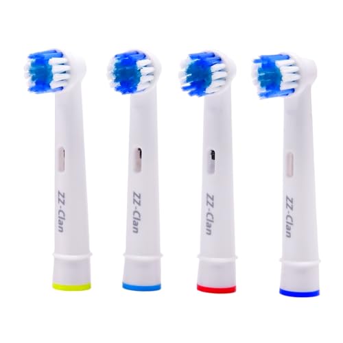 ZZ-Clan - Brossettes compatibles avec Oral-B Advance Power - Meilleure Performance - (4 têtes de brosse)