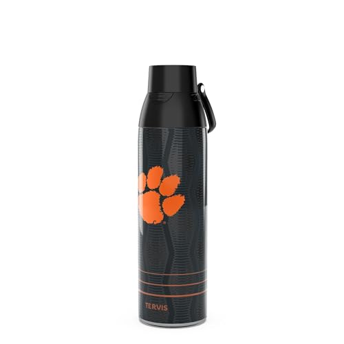 Tervis Venture Water Bottle Clemson Tigers - Full Speed Triple Insulated Tumbler Travel Cup Keeps Drinks Cold & Hot, 26oz, Stainless Steel by Tervis - Used condition - US$35.11