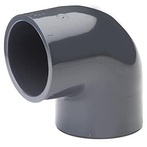 PVC-Winkel-Muffe 90° I 32mm I 1 Zoll I Klebemuffe I PVC-Rohrmuffe mit 2-Anschlüssen I Rohr-Verbindungsstück PVC-Rohr PVC-Fitting I bm_082 Cover