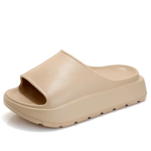 ERWOQ, Zapatillas de Verano para Mujer, Sandalias de Plataforma Plana a la Moda para Mujer, Sandalias de Suela Gruesa y Suave, Zapatos de Playa Informales