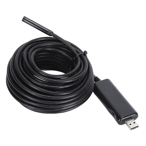 Endoscope, IP67 Borescope Inspection Camera 720P Borescope Camera 8mm with 6 LEDs for Android and iOS Smartphone (2m)