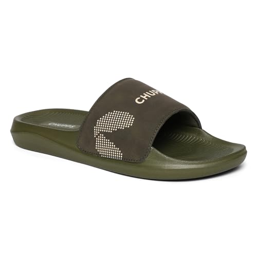Image of CHUPPS Edge Blue & Grey Drift Orthopedic Slippers | Soft Footpharma Footbed | Breathable Ventilation Holes | Lightweight Flip Flops | Anti-Skid Chappals for Everyday For Mens
