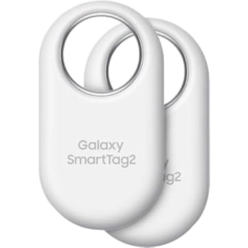 Samsung SmartTag2 (2023) Bluetooth + UWB, IP67 resistente à água e poeira, pode ser encontrado via aplicativo, vida útil da bateria de 1,5 ano (pacote com 2) - Branco