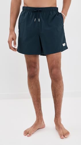 Bather Men's Solid Navy Swim Trunks 5"2