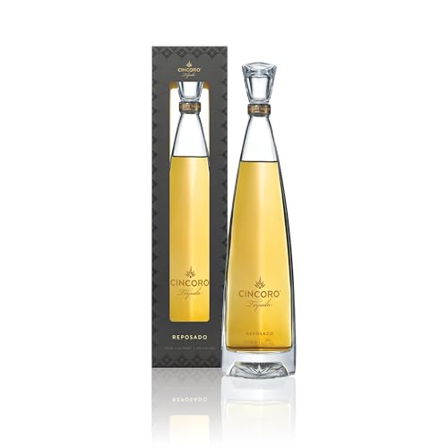 Cincoro Reposado Tequila Geschenkbox | Ultra Premium | 100% Blaue Weber Agave | 810 Monate Tennessee Whiskey Fass | Von Michael Jordan gegründet | 700ml 40% vol