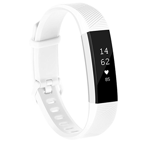 Vancle Fitbit Alta HR Bands, Classic Accessory Alta Band Replacement Wristband for Fitbit Alta HR 2017 and Fitbit Alta 2016 (v2), White, Small