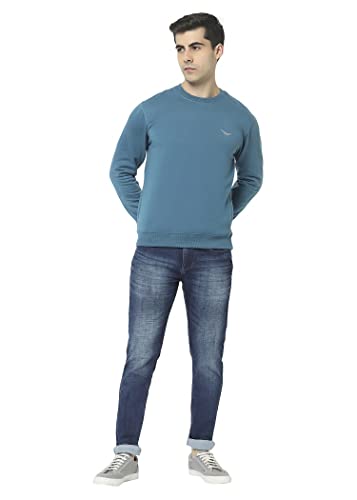 Image of HiFlyers Men's Cotton Blend Casual Crew Neck Sweatshirt