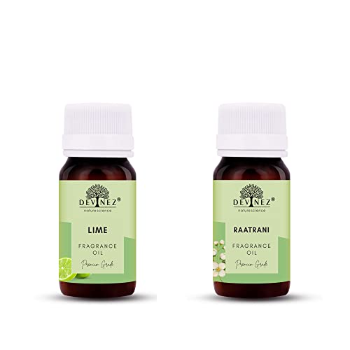 Image of Devinez Lime, RaatRani Aroma Oil for Diffuser /Ultrasonic Aroma Diffuser /Tealight Diffuser /Reed Diffuser (60ml Each)