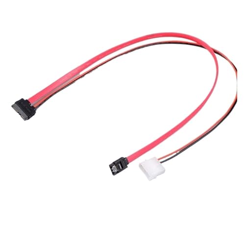 Cable Slimline SATA 7 + 6 Pin para DVD CD-RW 50 cm miniatura 4