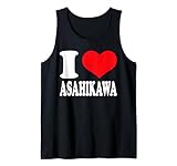 Amo Asahikawa | Corazón Orgullo Asahikawa Camiseta sin Mangas