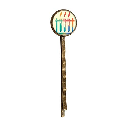 Different Temperatures Test Tube Chemistry Retro Metal Hair Bobby Pin Headwear image 2