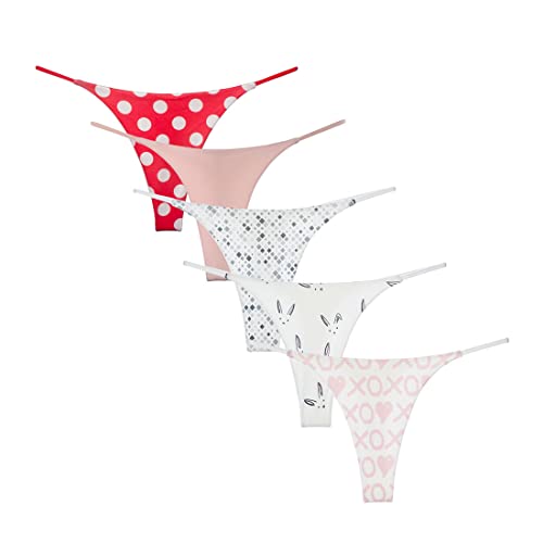 Lot de 5 strings en coton pour femme parfaits pour le sport et les leggings de fitness