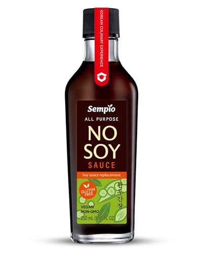 Salsa No-Soja Sempio (250ml) - Condimento Multiusos Hecho con Guisantes, Alternativa a la Salsa de Soja Vegana, Libre de Alérgenos, sin OMG, Apta para Keto