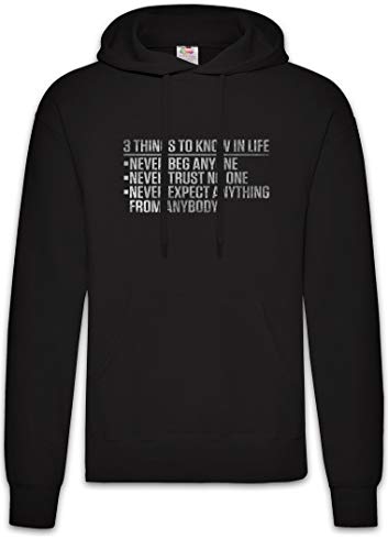 Urban Backwoods 3 Things Hoodie Sweat à Capuche aux Finitions Soignées de Qualité