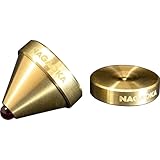 non NAGAOKA INS-BR02 - Lot de 4 Cones de découplage en Laiton avec Pointe en Rubis et coupelles