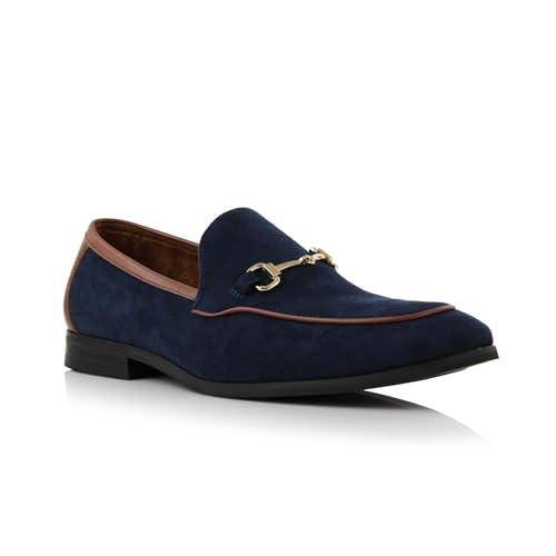 Image of Ferro Aldo Men's Premium Moc Toe Loafers | Casual & Dress Styles with Tassels & Horsebit Buckles