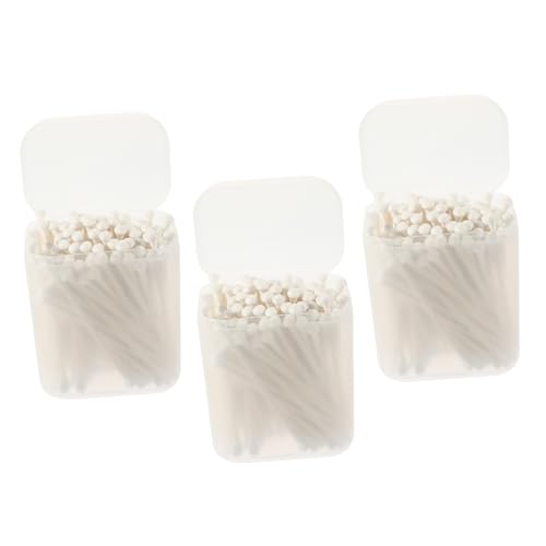 minkissy Cotton Buds for Ear Cleaning 300 Count Double-ended Soft Comfortable 3 Packs
