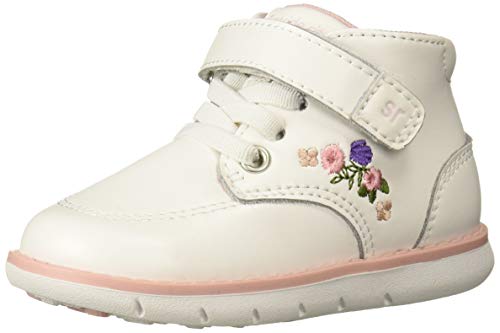 Stride Rite girls Srt Quinn Sneaker, Pink/White, 8 Wide Toddler US
