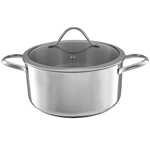 Comparison: Best Pots For Electric Cooktop 3 6 Quart Stock Pot-Stainless Steel Pot with Lid-Compatible with Electric, Gas, Induction or Gas Cooktops-Cookware by Classic Cuisine