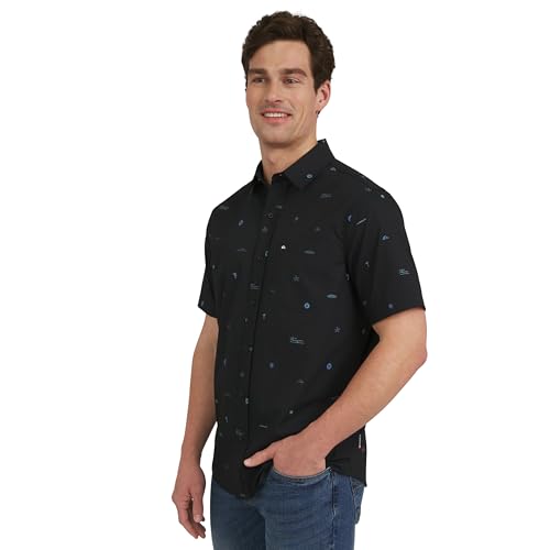 Quiksilver Men's Premium Soft Cotton Short Sleeve Button Down Woven Shirt4
