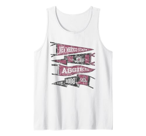 New Mexico State University NMSU Aggies Distressed Pennants Tank Top