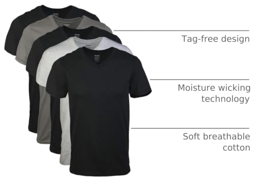 Image of Gildan Men's V-Neck T-Shirts, Multipack, Style G1103