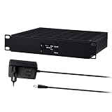 GeeekPi 10-calowy 1U Rackmount Fan Taca z zasilaniem DC, wyświetlacz OLED, 4 sztuk 80mm aktywne wentylatory do DeskPi RackMate T0 / T1 / T2 / T0 Plus / T1 Plus / TL1 / 10 calowy Mini Server Rack