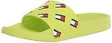 Tommy Hilfiger Men's RESTELI Slide Sandal, Lime Green, 10