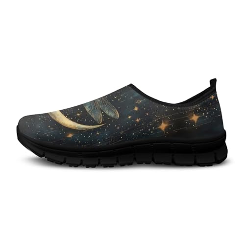 Image of Womens Slip On Walking Shoes Non Slip Loafer Breathable Holiday Travel Shoe Lightweight Casual Low Top Sneakers SizeUS 5.5-11.5