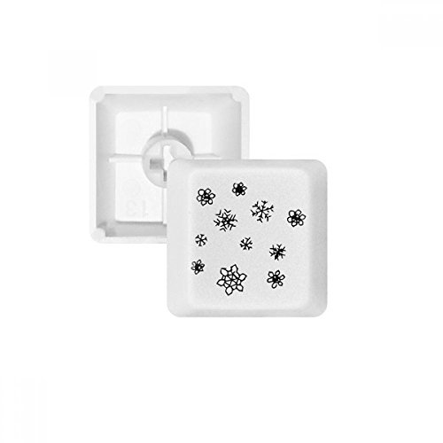Clavier mécanique PBT blanc OEM Snowflake touches R1 multicolores sans marquage