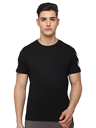 Image of hummel Legacy Round Neck Cotton Rich Half Sleeve Solid Regular fit Cottonpoly T-Shirt for Men Comfortable Soft Breathable Fabric Stretchable for Everyday Use Ideal for Casualwear