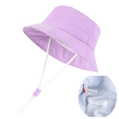 LLmoway Baby Sun Hat Toddler Bucket Hats for Boys Girls Summer Beach UV Protection Lightweight Kids Summer Hat with Strap2