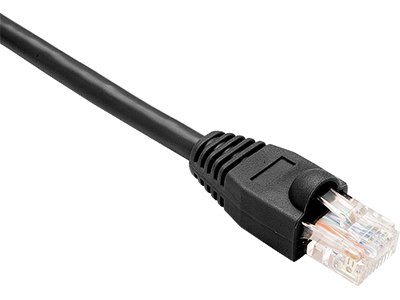 Unirise, USA Unirise USA LLC Cat5e Shielded Gigabit Ethernet Patch Cable Utp Black Snagless 3ft