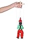 XGOPTS Marionette Holz Clown Puppe Eltern-Kind Steuerbar Robust Puppet für Kinder Hängend Deko Lustig Clownpuppe Pull String Halloweendeko Weihnachten Halloween Geburtstag Kindergeschenke