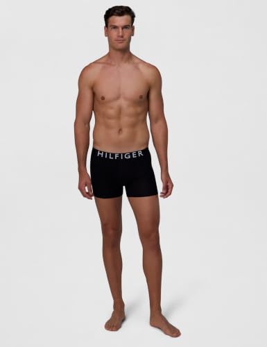 Tommy Hilfiger Herren 3er Pack Boxershorts Briefs mit Logobund, Schwarz (Black/Black/Black), XL – Ansicht 6