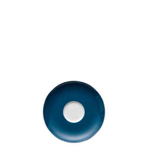 Thomas Sunny Day Plato para Taza de café/té, Porcelana, diseño de círculos Blue/Azul, Apto para lavavajillas, 14.5 cm, 14741